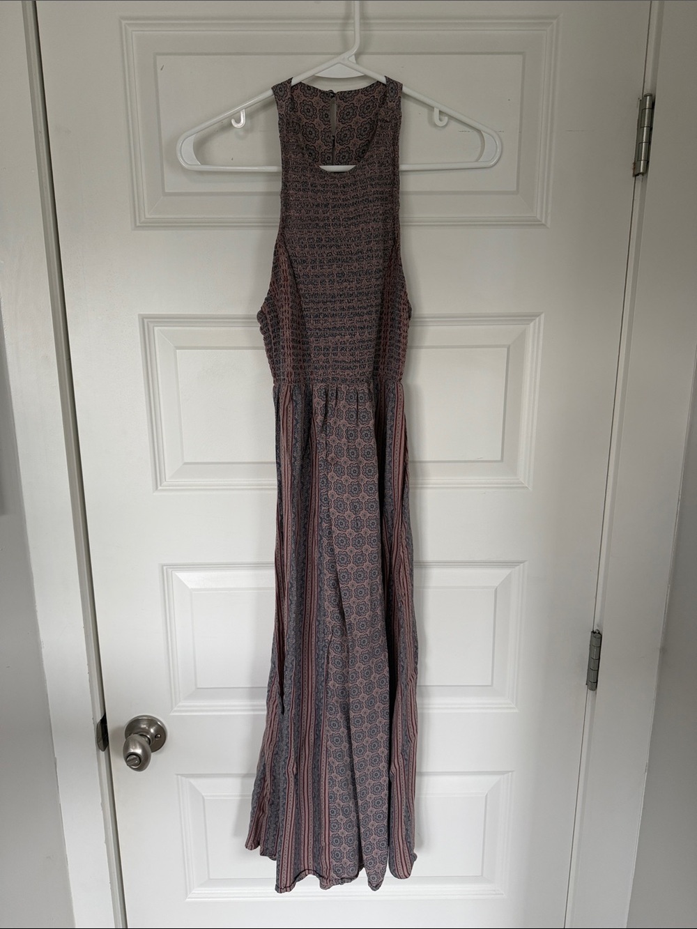 Kimchi Blue Sleeveless Pink Patterned Maxi Dress
